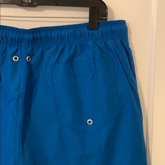 Lands’ End Solid Volley Swim Shorts Blue LG NEW - Picture 11 of 15